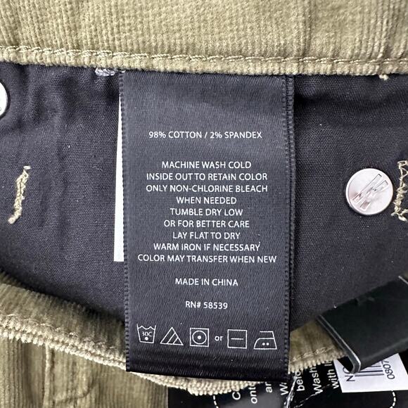 NWT Kut from the Kloth Karen Baby Bootcut Corduroy | Covert Green | SZ 6 - Picture 9 of 9